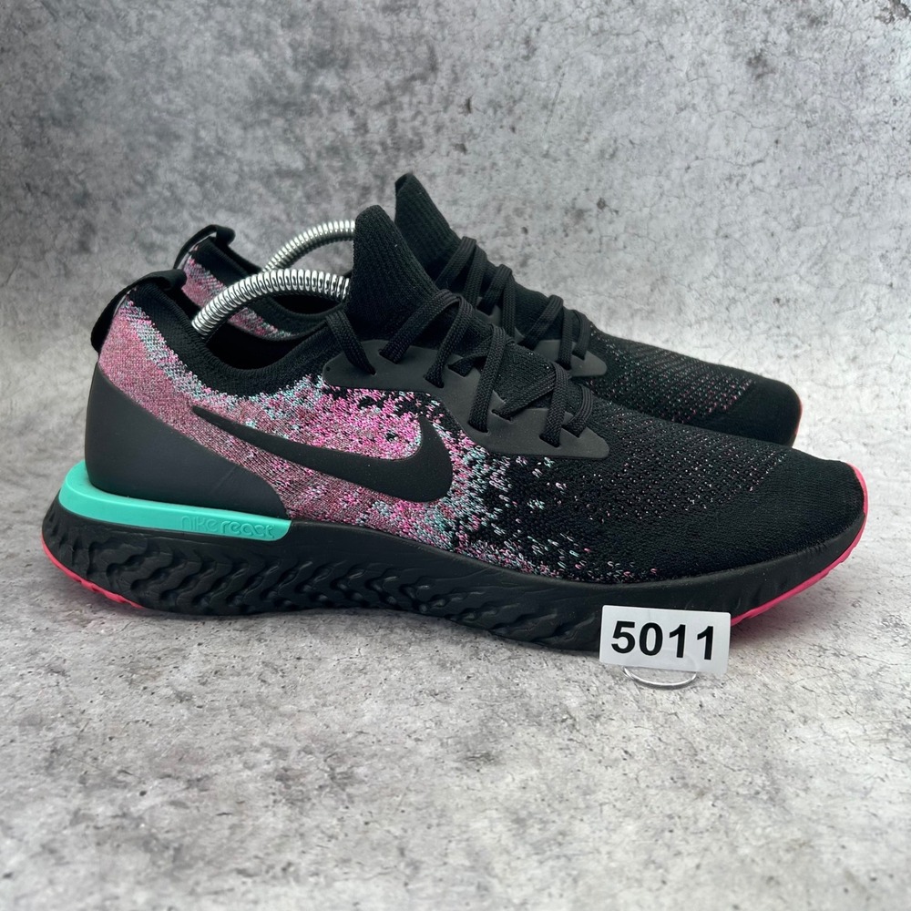 Nike Epic React Flyknit Men 11.5 Black Miami Vice South Beach BV1572-001